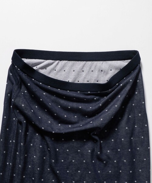 6（ロク）の「＜6(ROKU)＞コットンナイロン ドット ジャガード スカート（スカート・レディース・ネイビー・FREE）」の5枚目の写真