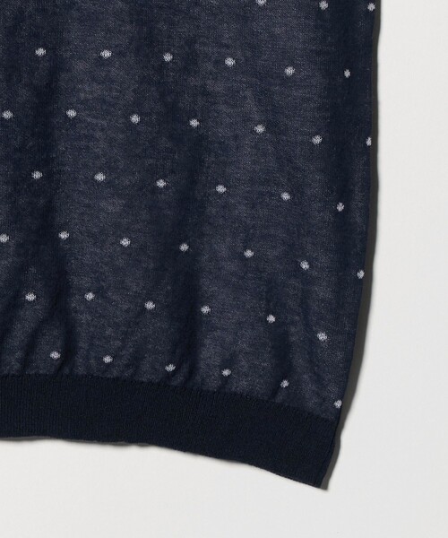 6（ロク）の「＜6(ROKU)＞コットンナイロン ドット ジャガード スカート（スカート・レディース・ネイビー・FREE）」の4枚目の写真