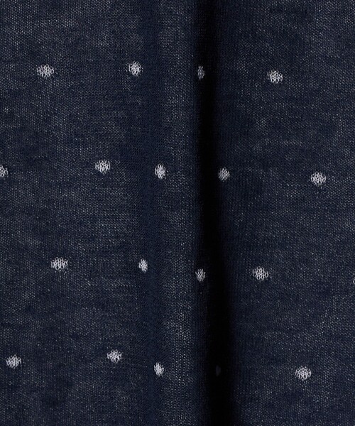 6（ロク）の「＜6(ROKU)＞コットンナイロン ドット ジャガード スカート（スカート・レディース・ネイビー・FREE）」の3枚目の写真