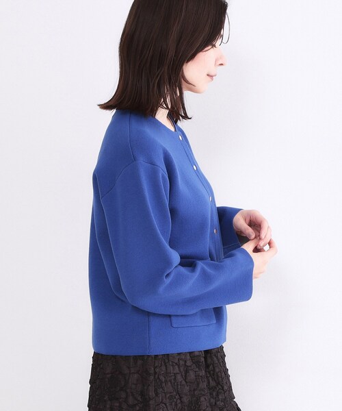 OPAQUE.CLIP（オペークドットクリップ）の「スナップボタンニットカーディガン【洗濯機OK】（カーディガン/ボレロ・レディース・ブラック/グレー/ブルー系その他/ホワイト・42/40/38）」の17枚目の写真