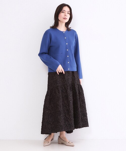 OPAQUE.CLIP（オペークドットクリップ）の「スナップボタンニットカーディガン【洗濯機OK】（カーディガン/ボレロ・レディース・ブラック/グレー/ブルー系その他/ホワイト・42/40/38）」の18枚目の写真