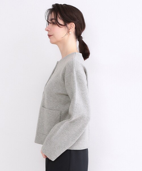 OPAQUE.CLIP（オペークドットクリップ）の「スナップボタンニットカーディガン【洗濯機OK】（カーディガン/ボレロ・レディース・ブラック/グレー/ブルー系その他/ホワイト・42/40/38）」の22枚目の写真