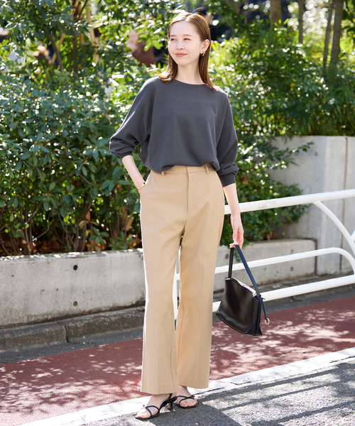 SLOBE IENA（スローブイエナ）の「《シリーズあり》コットンキュプラプルオーバー（ニット/セーター・レディース・ピンク/ベージュ/チャコールグレー/アイボリー・FREE）」の18枚目の写真