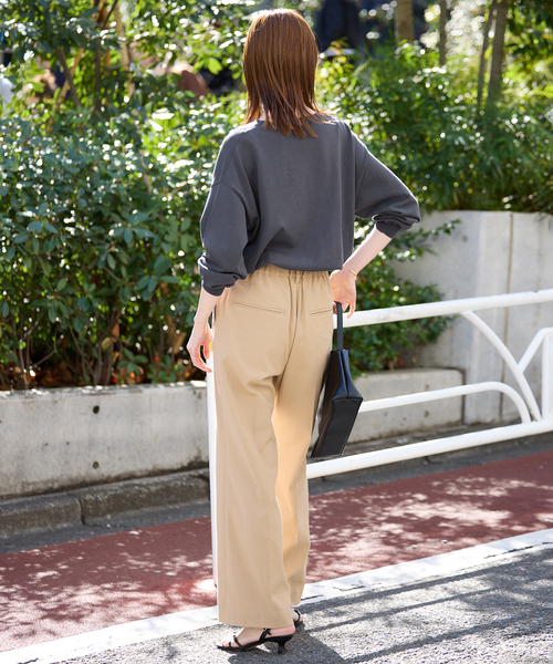 SLOBE IENA（スローブイエナ）の「《シリーズあり》コットンキュプラプルオーバー（ニット/セーター・レディース・ピンク/ベージュ/チャコールグレー/アイボリー・FREE）」の19枚目の写真