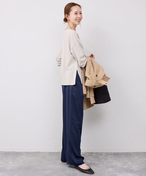 SLOBE IENA スローブイエナ＊キュプラ プルオーバー ブラウス SLOBE IENA（スローブイエナ） ニット セーター 「シリーズあり
