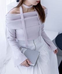 トップス チョーカー」に該当するピンク/桃色系のファッション通販