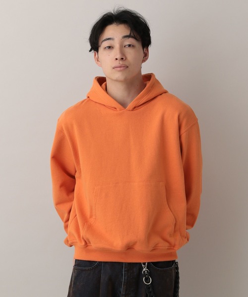 RAGEBLUE(レイジブルー)の「Cropped Color Hoodie Sweat/クロップドカラー裏毛スウェットパーカー(パーカー・メンズ・アッシュグレー/ブラック/ライトグリーン/オレンジ・MEDIUM/LARGE)」の20枚目の写真