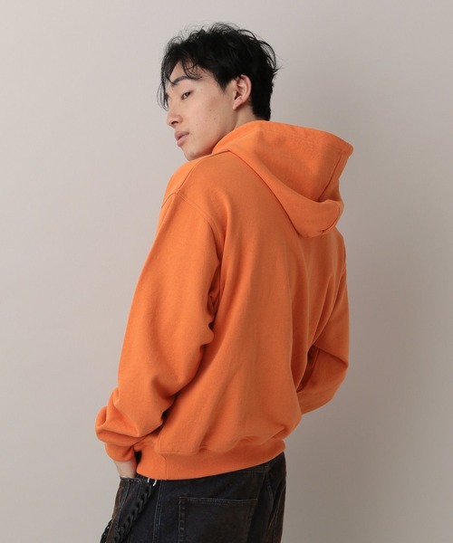 RAGEBLUE(レイジブルー)の「Cropped Color Hoodie Sweat/クロップドカラー裏毛スウェットパーカー(パーカー・メンズ・アッシュグレー/ブラック/ライトグリーン/オレンジ・MEDIUM/LARGE)」の21枚目の写真