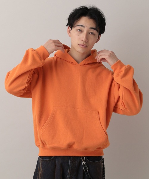 RAGEBLUE(レイジブルー)の「Cropped Color Hoodie Sweat/クロップドカラー裏毛スウェットパーカー(パーカー・メンズ・アッシュグレー/ブラック/ライトグリーン/オレンジ・MEDIUM/LARGE)」の22枚目の写真