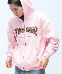 THRASHER (スラッシャー) フロントロゴ ダブルジップ パーカー 長袖 フルジップ TH26SP08
