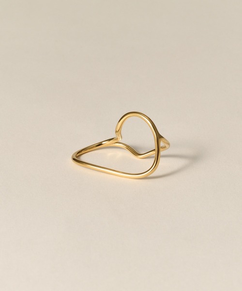 novice（ノーヴィス）の「【novice】Flow Curve Double Finger Ring［Stainless］（リング・レディース・シルバー/ゴールド・FREE）」の4枚目の写真