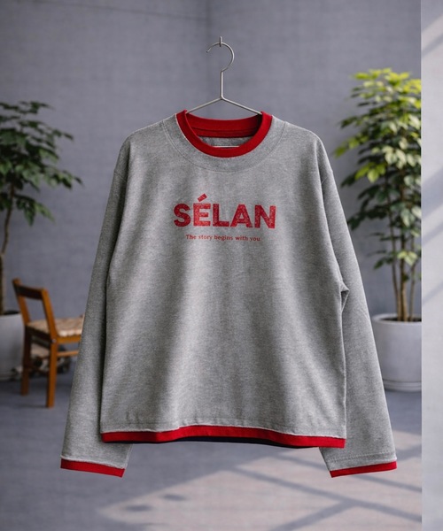 UNDERSTATEMENTs(アンダーステイトメント)の「【ユニセックス】レイヤードロゴロンT/配色/ヴィンテージ(Tシャツ/カットソー・メンズ・ネイビー/ワイン/グレー・LARGE/MEDIUM)」の15枚目の写真