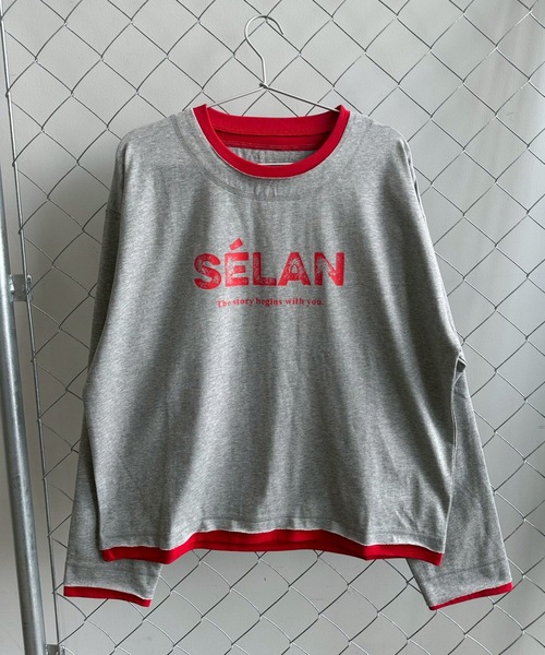 UNDERSTATEMENTs(アンダーステイトメント)の「【ユニセックス】レイヤードロゴロンT/配色/ヴィンテージ(Tシャツ/カットソー・メンズ・ネイビー/ワイン/グレー・LARGE/MEDIUM)」の16枚目の写真