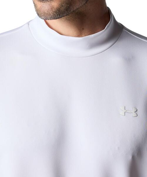UNDER ARMOUR(アンダーアーマー)の「UAドライブ アーマーニット モックネック シャツ(ゴルフ/メンズ)(ポロシャツ・メンズ・ホワイト・M/S/L/XL/2XL/3XL)」の4枚目の写真