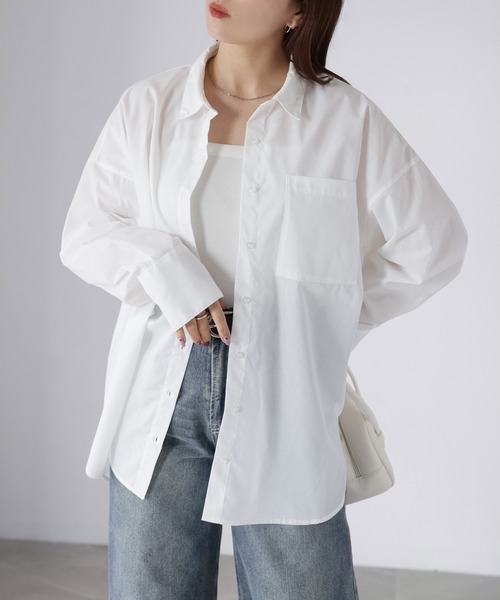 Riberry(リベリー)の「オーバーサイズベーシックアソートシャツ(シャツ/ブラウス・レディース・オフホワイト/サックスブルー/ピンク/ブルー系・FREE)」の22枚目の写真