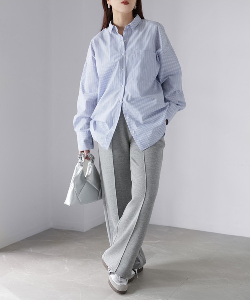 Riberry(リベリー)の「オーバーサイズベーシックアソートシャツ(シャツ/ブラウス・レディース・オフホワイト/サックスブルー/ピンク/ブルー系・FREE)」の13枚目の写真