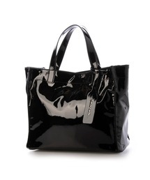 cache cache（カシュ カシュ）の「cache cache ソフトエナメルスクエア手提げトートS（トートバッグ）」