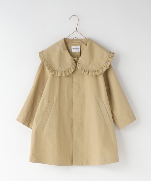 LOWRYS FARM（ローリーズファーム）の「ＢＩＧカラーコート　 643971（ステンカラーコート・キッズ・ベージュ・120cm/110cm/150cm/130cm）」の9枚目の写真