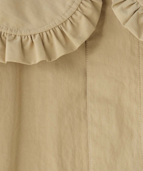 LOWRYS FARM（ローリーズファーム）の「ＢＩＧカラーコート　 643971（ステンカラーコート・キッズ・ベージュ・120cm/110cm/150cm/130cm）」の13枚目の写真