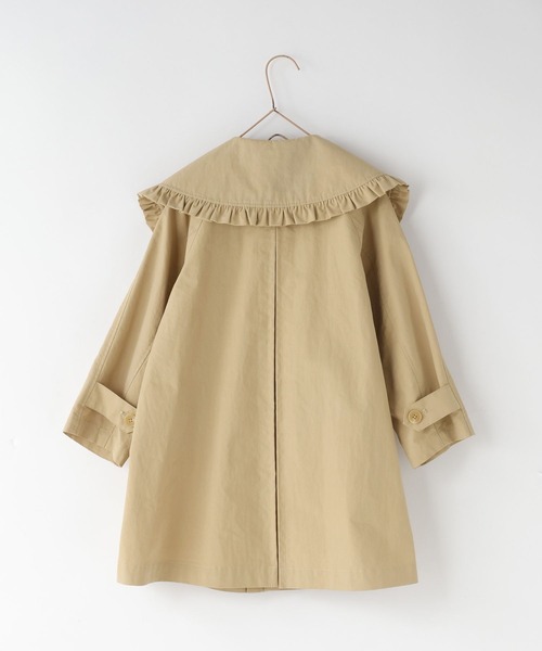 LOWRYS FARM（ローリーズファーム）の「ＢＩＧカラーコート　 643971（ステンカラーコート・キッズ・ベージュ・120cm/110cm/150cm/130cm）」の15枚目の写真