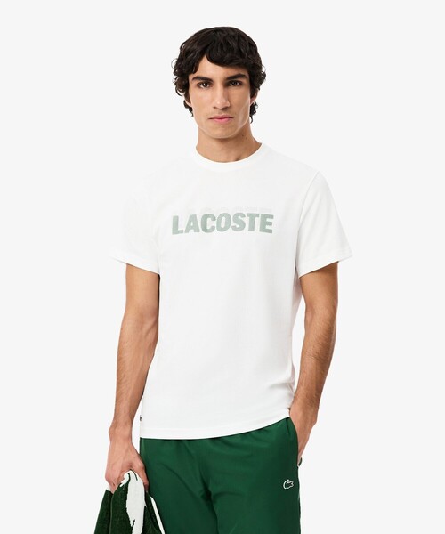 LACOSTE(ラコステ)の「ブランドネームロゴプリントウルトラドライTシャツ(Tシャツ/カットソー・メンズ・ブラック/ライトブルー/グリーン/ホワイト・3/4/5)」の2枚目の写真