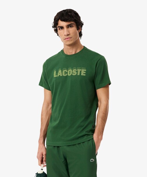 LACOSTE(ラコステ)の「ブランドネームロゴプリントウルトラドライTシャツ(Tシャツ/カットソー・メンズ・ブラック/ライトブルー/グリーン/ホワイト・3/4/5)」の3枚目の写真