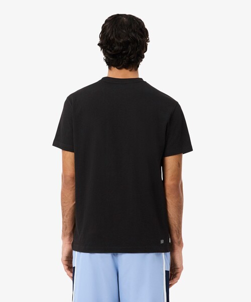 LACOSTE(ラコステ)の「ブランドネームロゴプリントウルトラドライTシャツ(Tシャツ/カットソー・メンズ・ブラック/ライトブルー/グリーン/ホワイト・3/4/5)」の5枚目の写真