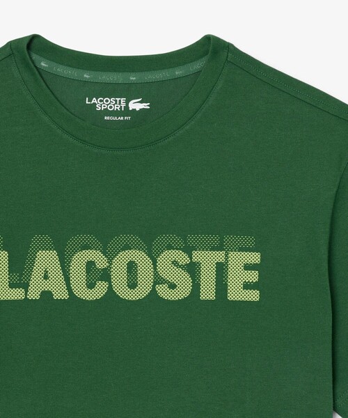 LACOSTE(ラコステ)の「ブランドネームロゴプリントウルトラドライTシャツ(Tシャツ/カットソー・メンズ・ブラック/ライトブルー/グリーン/ホワイト・3/4/5)」の12枚目の写真