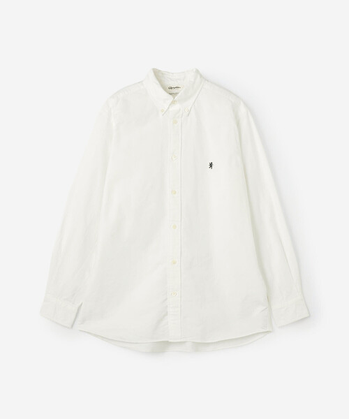 GYMPHLEX(ジムフレックス)の「Gymphlex | オックスフォード 長袖ボタンダウンシャツ SOLID MEN(シャツ/ブラウス・メンズ・ブルー/ホワイト・M/XL/L)」の3枚目の写真