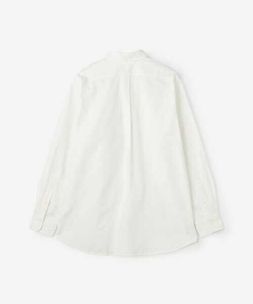 GYMPHLEX(ジムフレックス)の「Gymphlex | オックスフォード 長袖ボタンダウンシャツ SOLID MEN(シャツ/ブラウス・メンズ・ブルー/ホワイト・M/XL/L)」の4枚目の写真