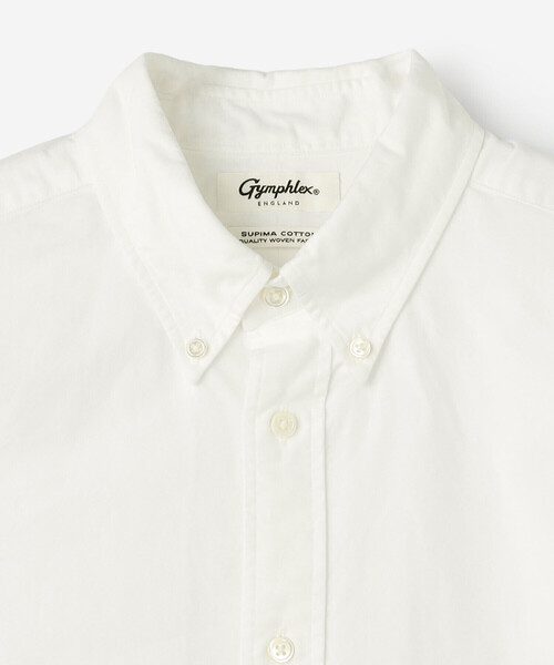 GYMPHLEX(ジムフレックス)の「Gymphlex | オックスフォード 長袖ボタンダウンシャツ SOLID MEN(シャツ/ブラウス・メンズ・ブルー/ホワイト・M/XL/L)」の5枚目の写真