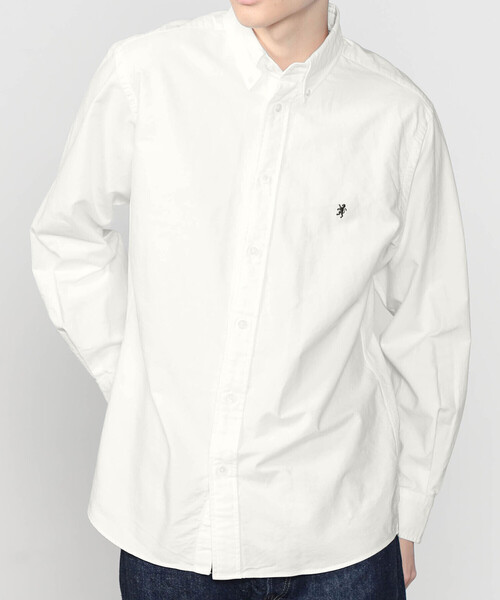GYMPHLEX(ジムフレックス)の「Gymphlex | オックスフォード 長袖ボタンダウンシャツ SOLID MEN(シャツ/ブラウス・メンズ・ブルー/ホワイト・M/XL/L)」の1枚目の写真