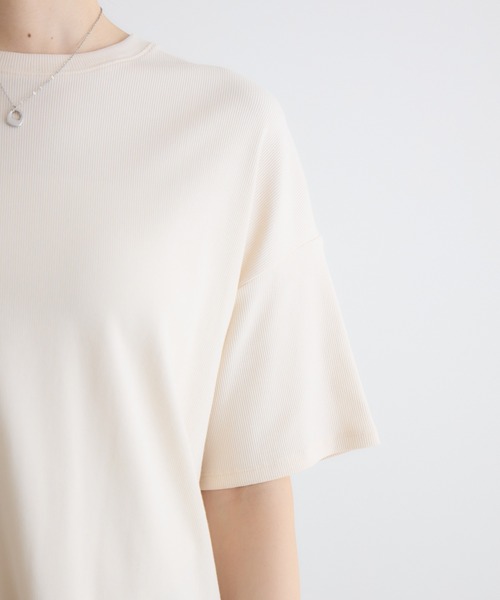 KATHARINE ROSS（キャサリンロス）の「【KATHARINE ROSS】テレコロゴ刺繍プルオーバー（Tシャツ/カットソー・レディース・ベージュ/ホワイト・FREE）」の12枚目の写真