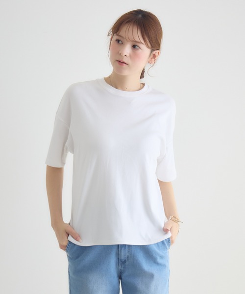 KATHARINE ROSS（キャサリンロス）の「【KATHARINE ROSS】テレコロゴ刺繍プルオーバー（Tシャツ/カットソー・レディース・ベージュ/ホワイト・FREE）」の22枚目の写真