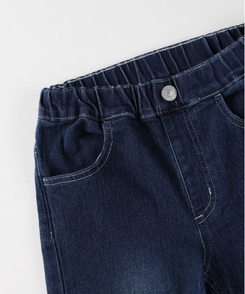 MPS（エムピーエス）の「[MPS] タイトストレートパンツ (ウエストゴム / ストレッチ / 耐久性)（デニムパンツ・キッズ・ダークインディゴブルー/ブラック・130/140/150/160）」の7枚目の写真