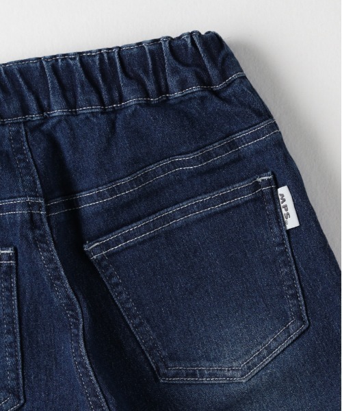 MPS（エムピーエス）の「[MPS] タイトストレートパンツ (ウエストゴム / ストレッチ / 耐久性)（デニムパンツ・キッズ・ダークインディゴブルー/ブラック・130/140/150/160）」の6枚目の写真