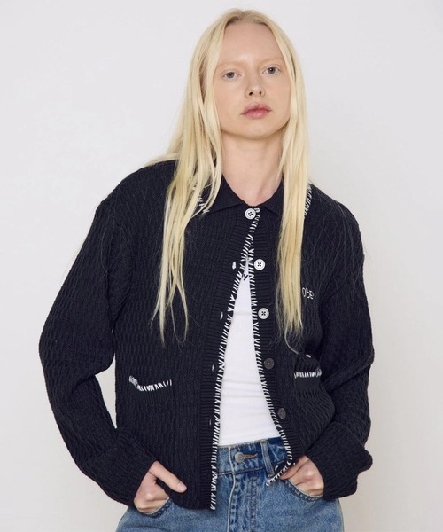 OBEY / オベイ AMELIE BUTTON DOWN SWEATER（ニット/セーター）｜OBEY 