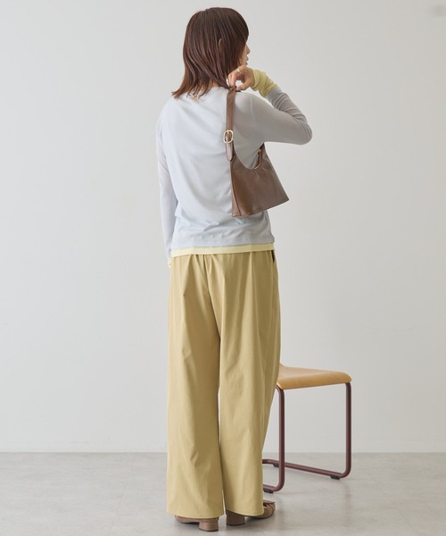 AMERICAN HOLIC（アメリカンホリック）の「配色シアーレイヤードプルオーバー（Tシャツ/カットソー・レディース・ネイビー/イエロー/グリーン・L/M）」の5枚目の写真