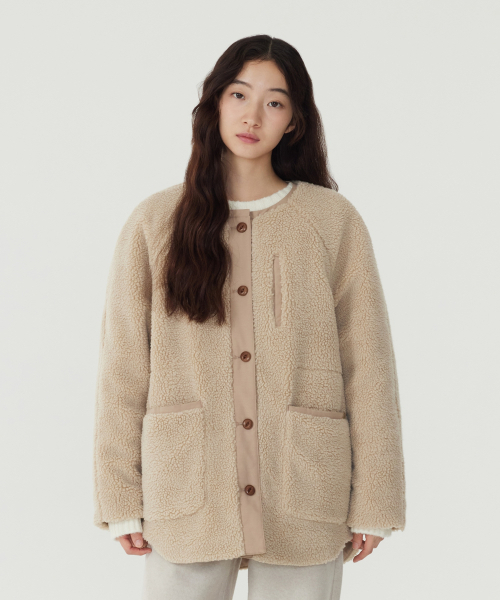 COVERNAT WOMAN(カバーナットウーマン)の「ウィメンズシェルパミッドジャケット ベージュ(その他アウター・レディース・その他・WS/WM)」の1枚目の写真