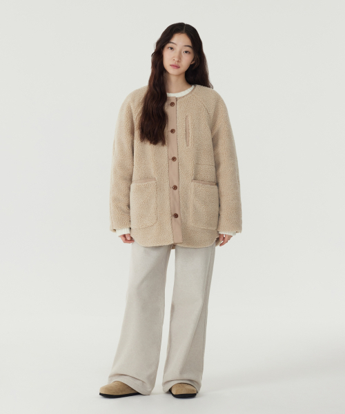 COVERNAT WOMAN(カバーナットウーマン)の「ウィメンズシェルパミッドジャケット ベージュ(その他アウター・レディース・その他・WS/WM)」の4枚目の写真