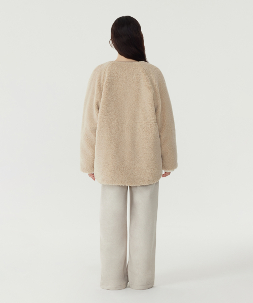 COVERNAT WOMAN(カバーナットウーマン)の「ウィメンズシェルパミッドジャケット ベージュ(その他アウター・レディース・その他・WS/WM)」の6枚目の写真