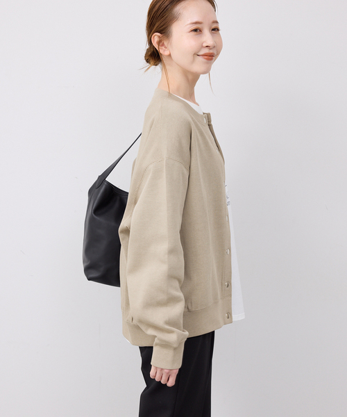 SLOBE IENA（スローブイエナ）の「《追加2》ダブルフェイスジャージースナップカーディガン（カーディガン/ボレロ・レディース・サックスブルー/ベージュ系その他・FREE）」の20枚目の写真