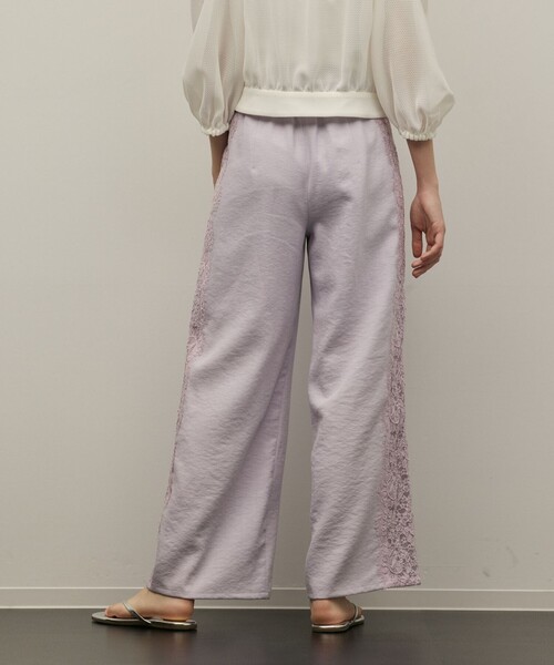 GRACE CONTINENTAL(グレースコンチネンタル)の「サイドレースパンツ(その他パンツ・レディース・チャコールグレー/ラベンダー・38/36)」の18枚目の写真