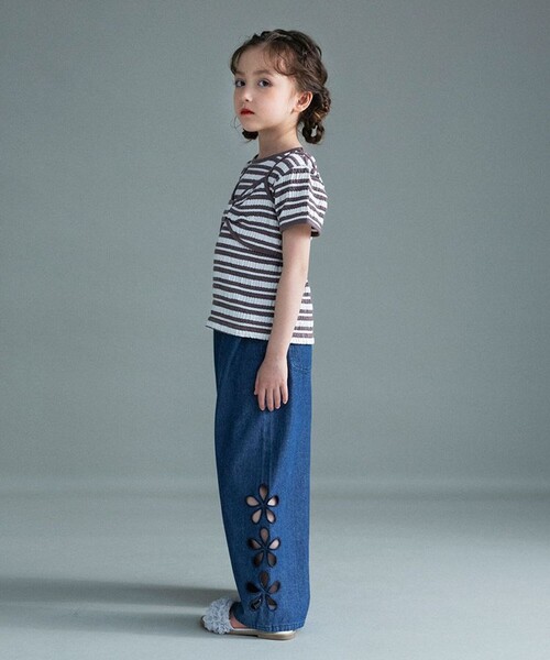 BRANSHES（ブランシェス）の「【WEB限定】リボンビスチェトップスセット（Tシャツ/カットソー・キッズ・ブラック/その他・150/140/130/120/110/100）」の5枚目の写真