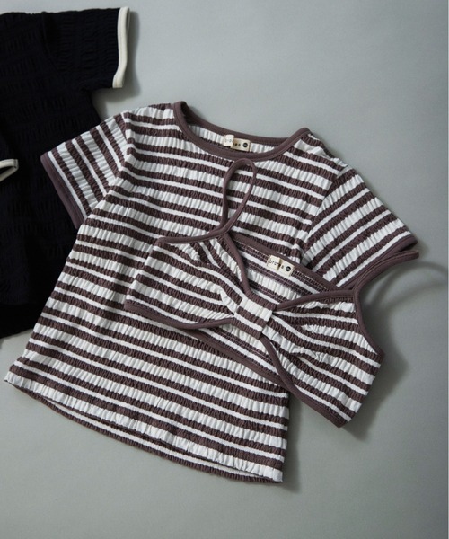 BRANSHES（ブランシェス）の「【WEB限定】リボンビスチェトップスセット（Tシャツ/カットソー・キッズ・ブラック/その他・150/140/130/120/110/100）」の20枚目の写真