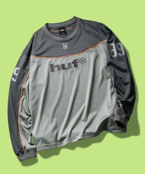 HUF(ハフ)の「HUF eightynine FOOTBALL TOP(Tシャツ/カットソー・メンズ・ブラック/ネイビー・S/XXL/XL/L/M)」の2枚目の写真