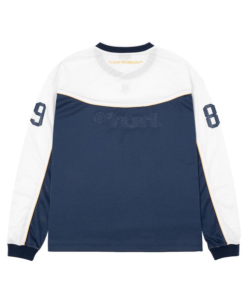 HUF(ハフ)の「HUF eightynine FOOTBALL TOP(Tシャツ/カットソー・メンズ・ブラック/ネイビー・S/XXL/XL/L/M)」の8枚目の写真