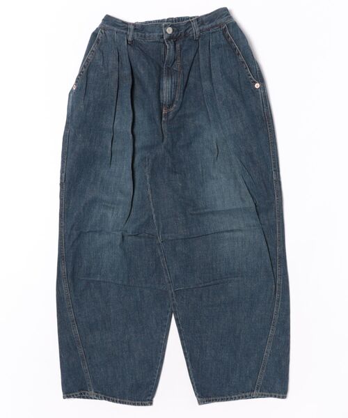H.A.K（ハク）の「ドレープデニムバレルパンツ（デニムパンツ・レディース・ブルー/ネイビー・1/2）」の5枚目の写真