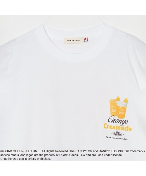 HELIOPOLE（エリオポール）の「Randy's Donuts T-shirts（Tシャツ/カットソー・レディース・チャコールグレー/ホワイト・MEDIUM）」の6枚目の写真