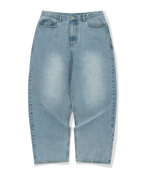 WKNDRS(ウィーキャンドース)の「FROG WIDE DENIM PANTS (L.DENIM)(デニムパンツ・レディース・その他・SMALL/MEDIUM/LARGE/X-LARGE)」の2枚目の写真